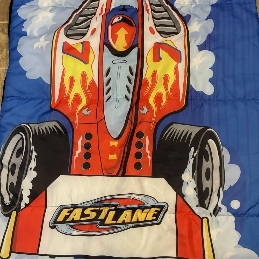 Toys R Us Race car Sleeping Bag 57X30 inches‎